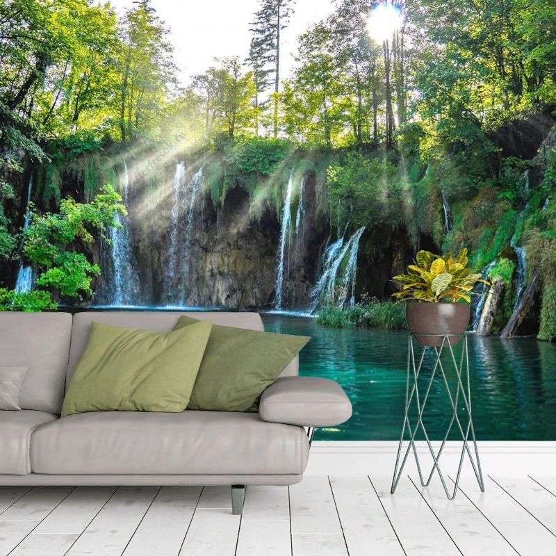 Фотообои в интерьере хорватские озера    9-1887 фото