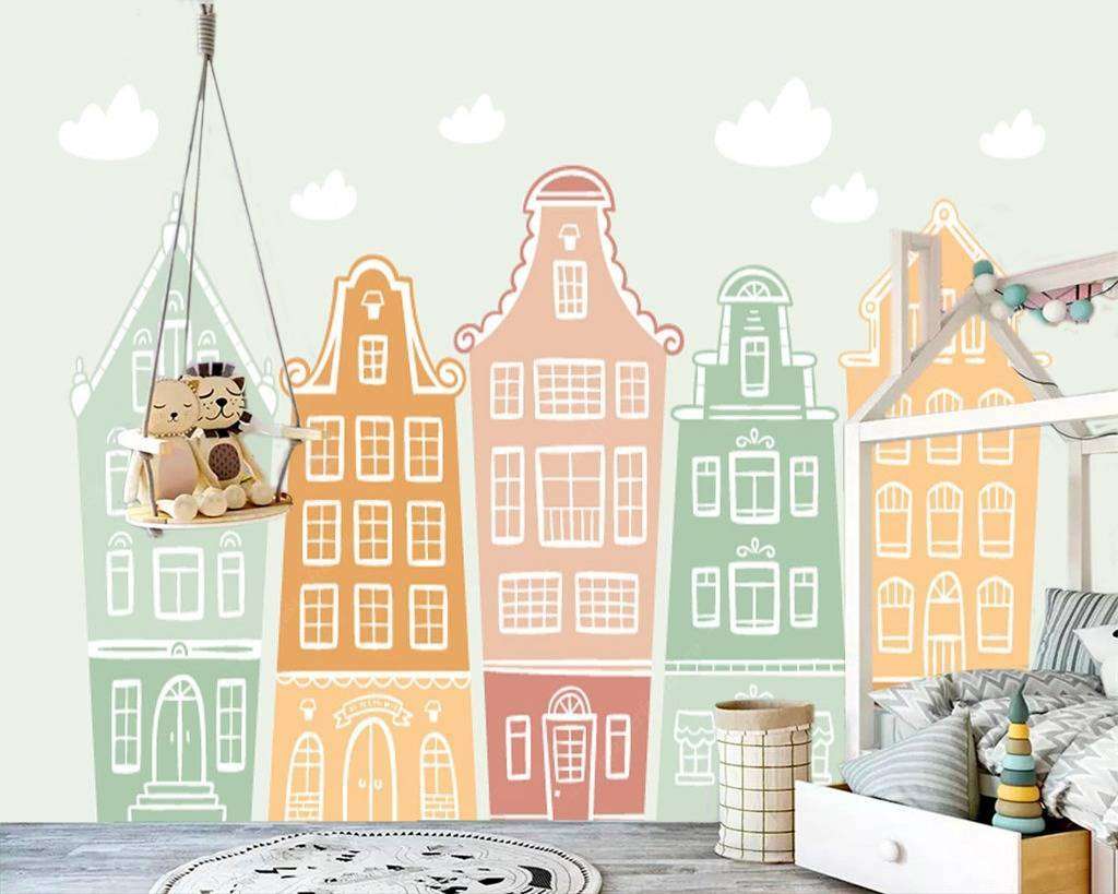 Фотообои в интерьере детский городок  12-615 фото