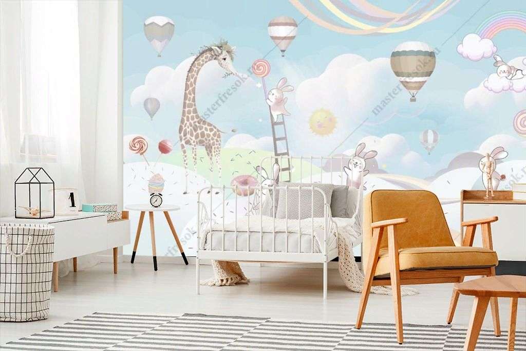 Фотообои в интерьере долина сладостей  13-553 фото