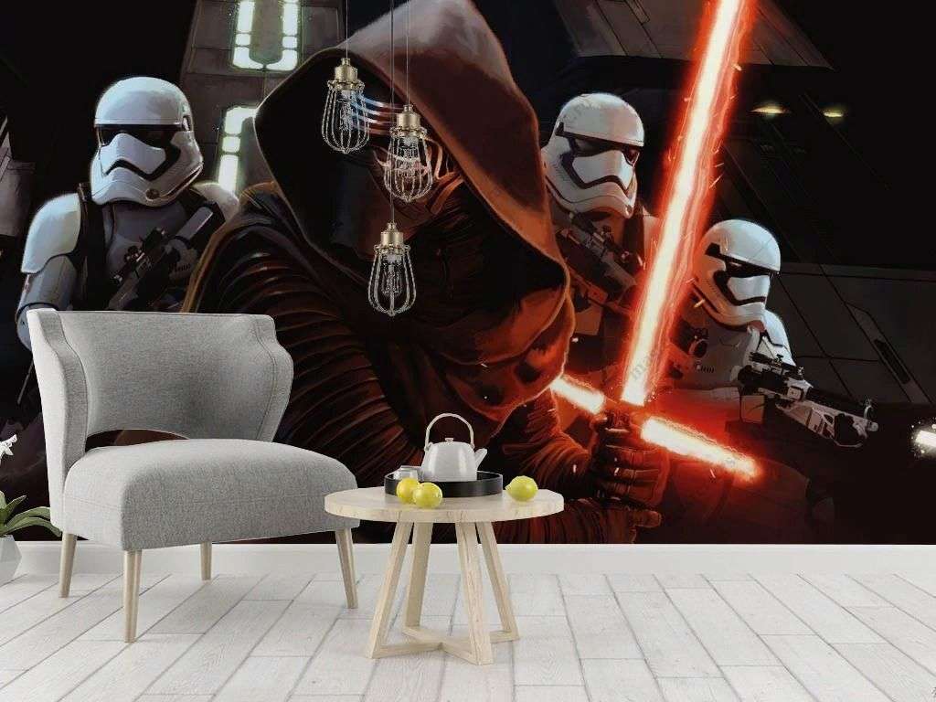 Фотообои в интерьере звёздные войны эпизод 7  12-1234 фото
