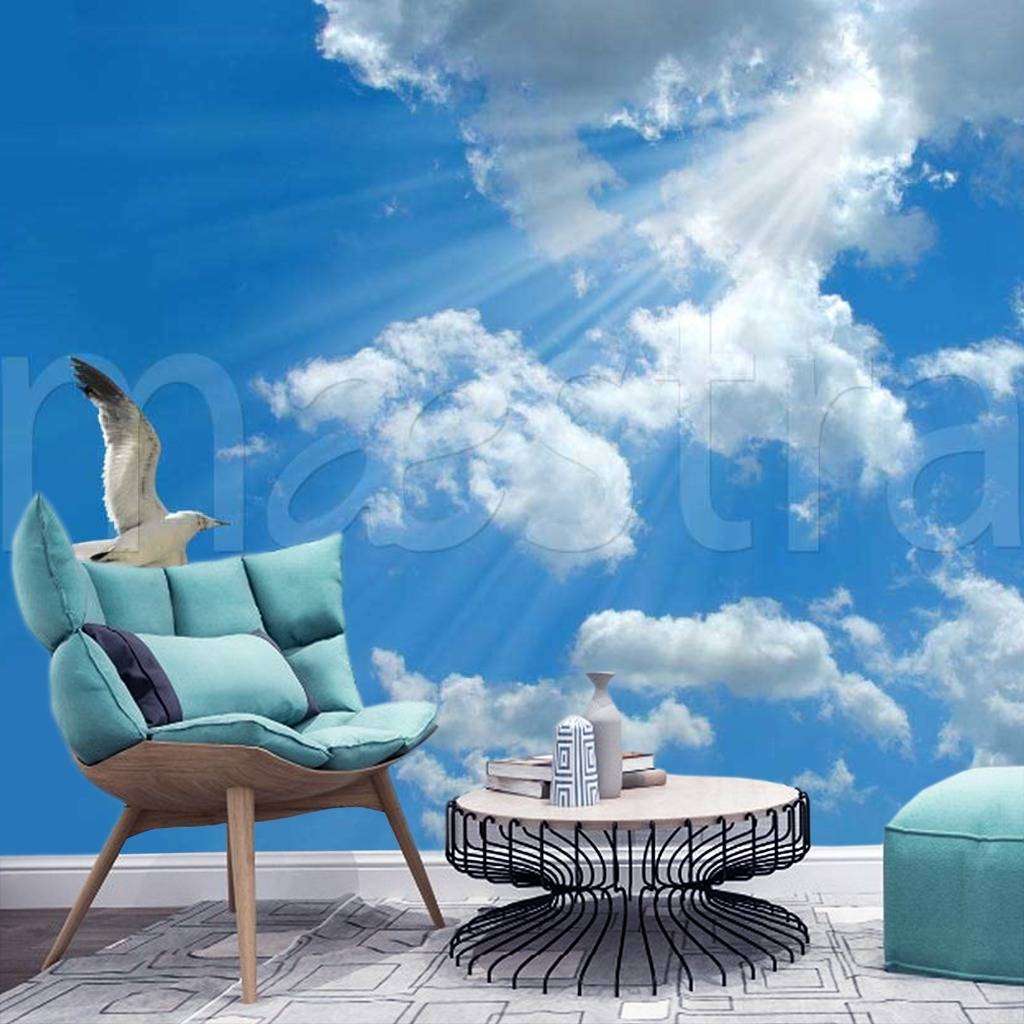 Фотообои Птица в пространстве неба  9-369