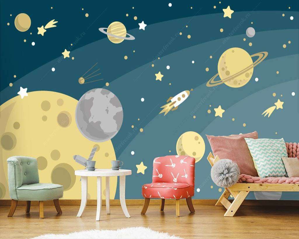 Фотообои в интерьере планеты  12-619 фото