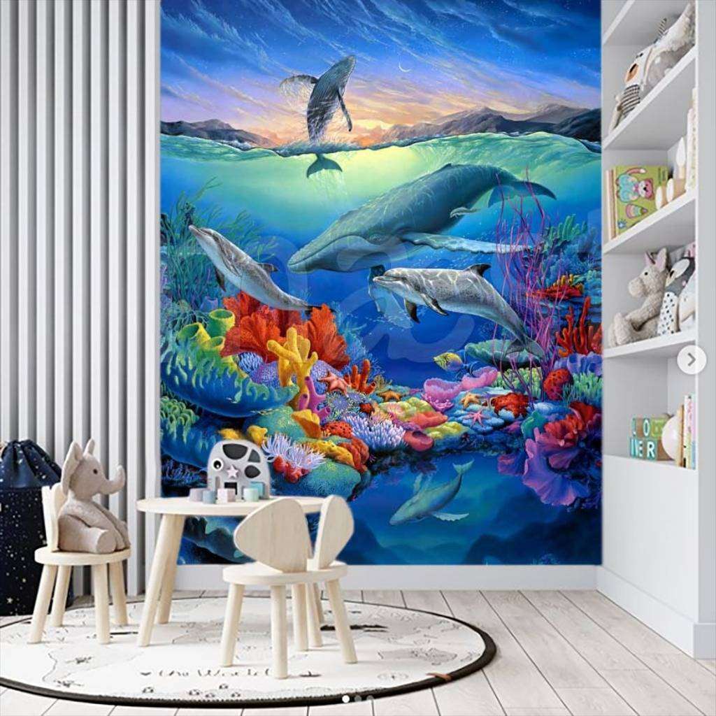 Фотообои Бесшовные обои на стену:  Подводный мир. Артикул: 11-013  