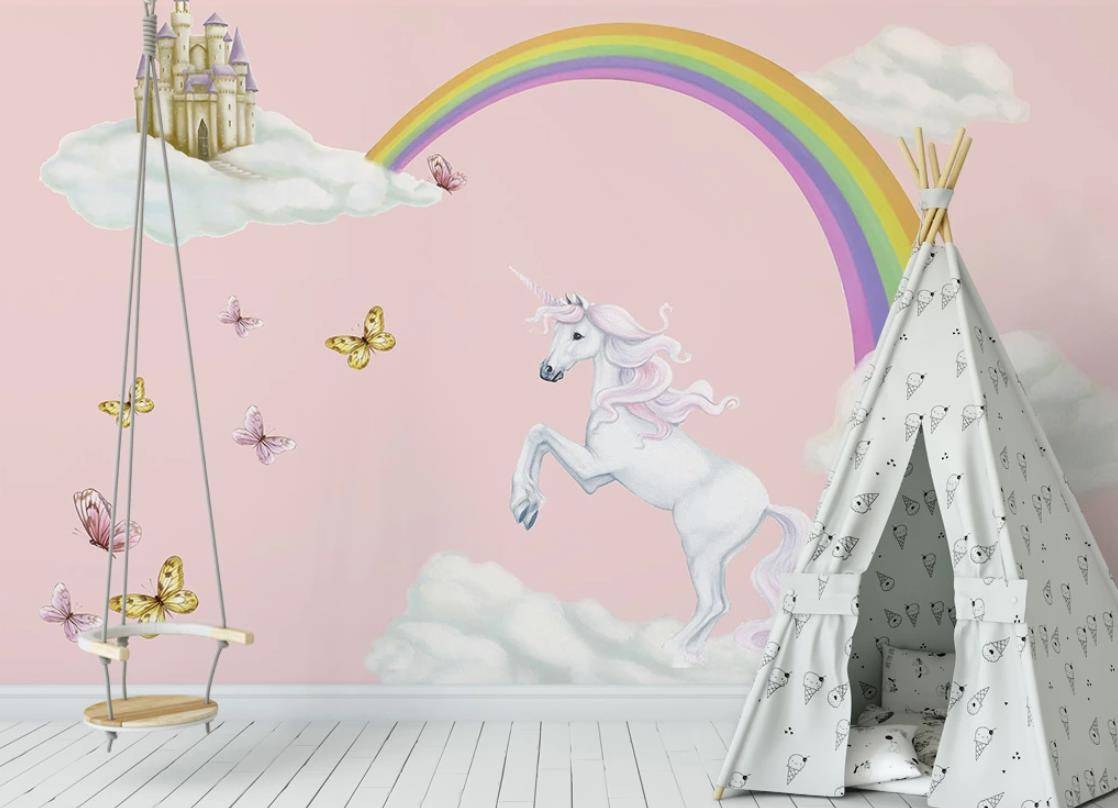 Фотообои Радуга и единорог  15-358