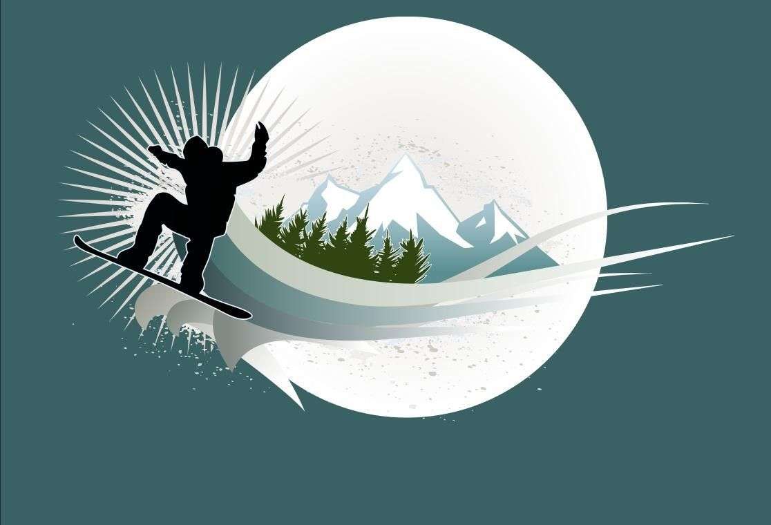 Фотообои в интерьере сноубордист    14-782 фото