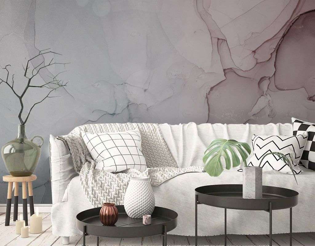 Фотообои в интерьере чернила серо-бежевый оттенок  9-2047 фото