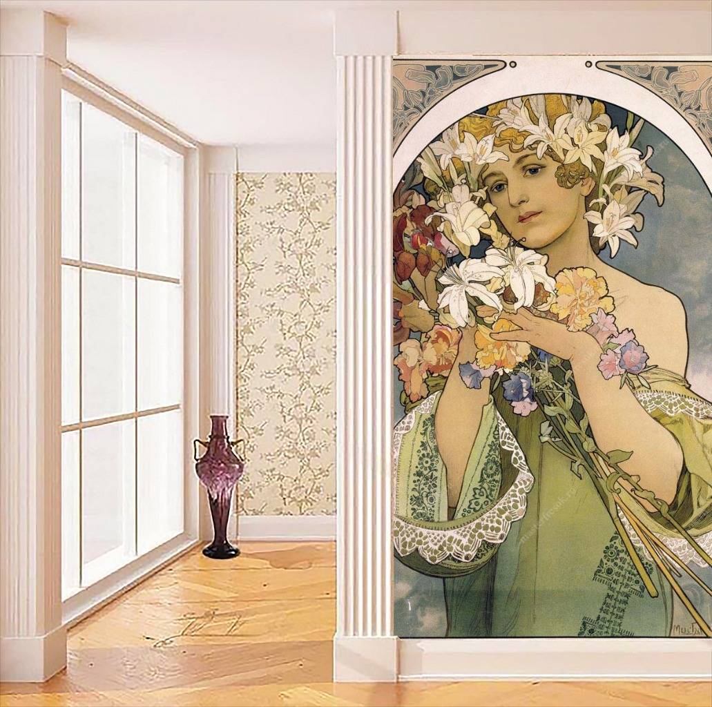 Фотообои Альфонс Мариа Муха - Цветок  8-212