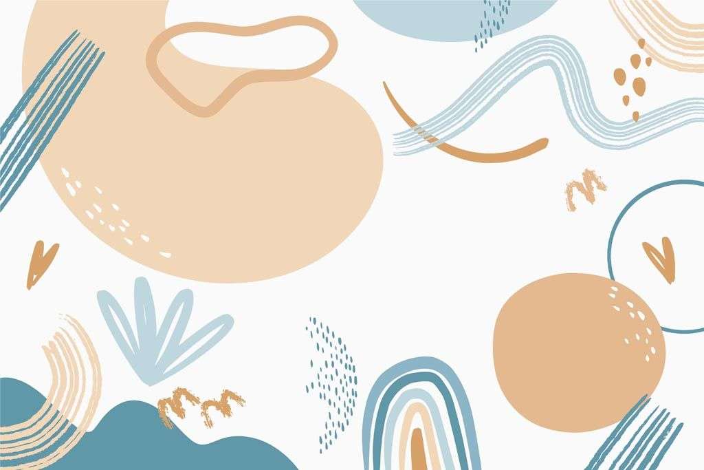 Фотообои в интерьере пастельная абстракция  12-1417 фото