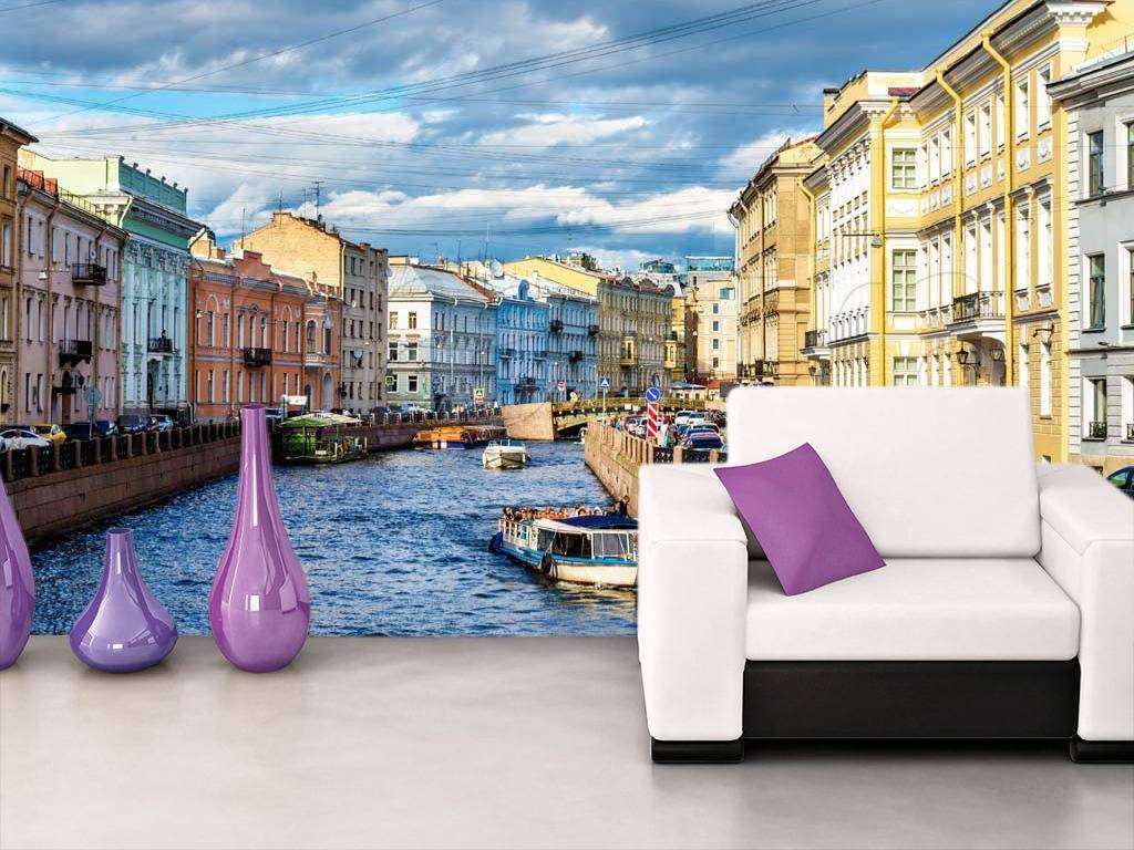 Фотообои Парадный Петербург с выходом в Финский залив  9-643