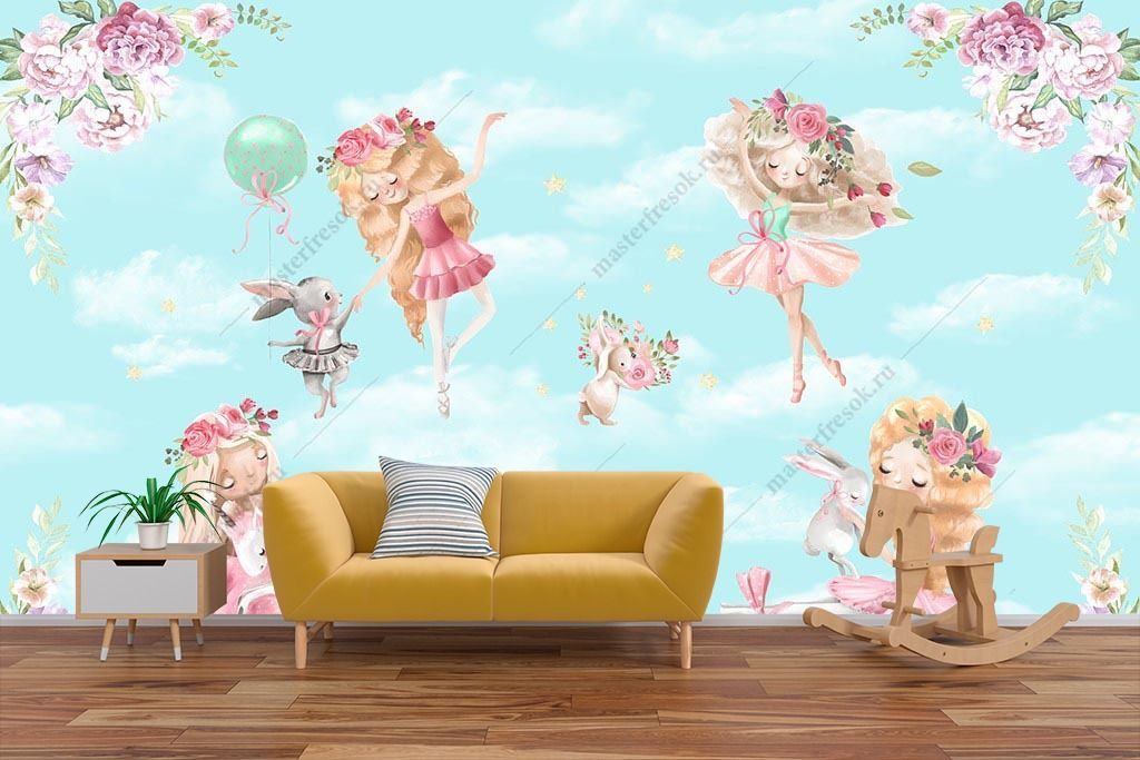 Фотообои Подружки балерины  14-423