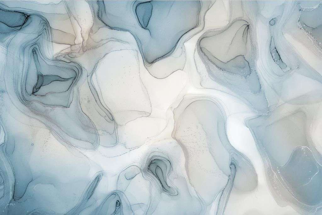 Фотообои в интерьере флюид арт нежные разводы  9-2040 фото