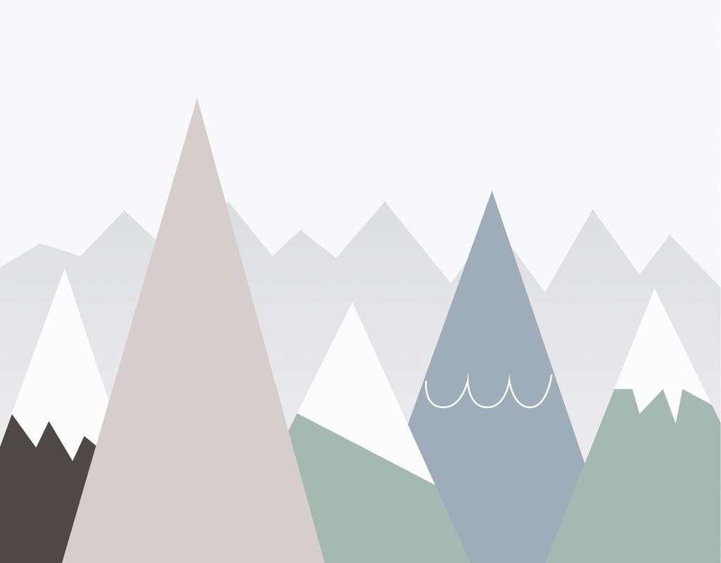 Фотообои в интерьере снежные горы  14-640 фото