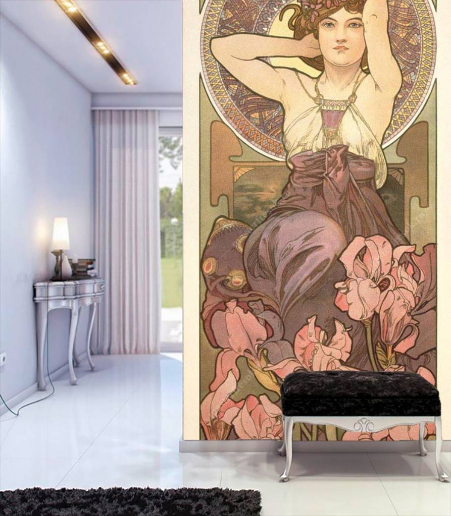 Фотообои Альфонс Мариа Муха – Ирисы  8-189