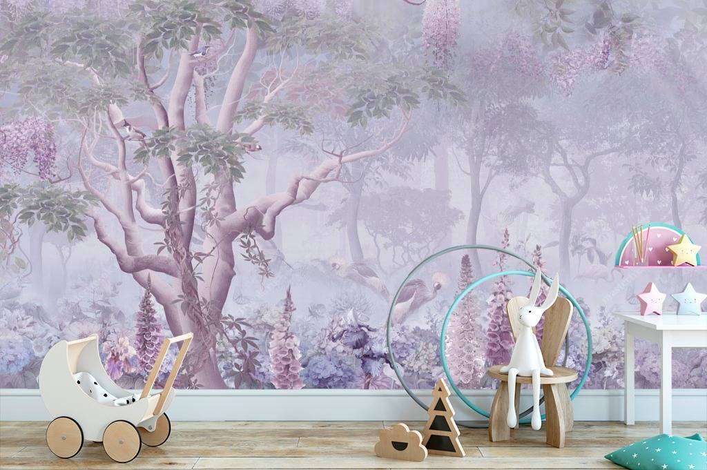 Фотообои в интерьере жар птица на воле  13-091 фото