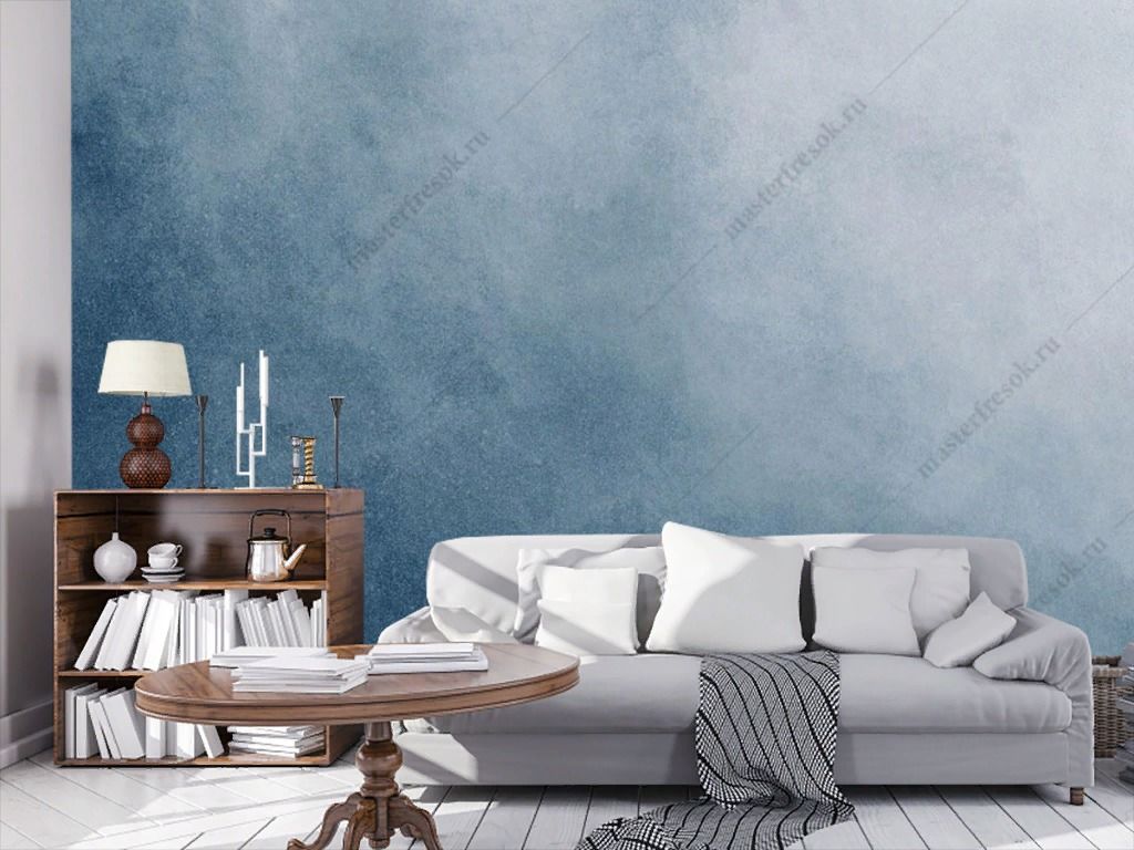 Фотообои Текстурный синий фон  9-1415