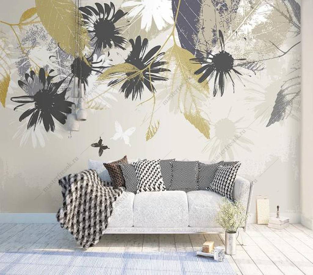 Фотообои Абстрактные цветы  16-171