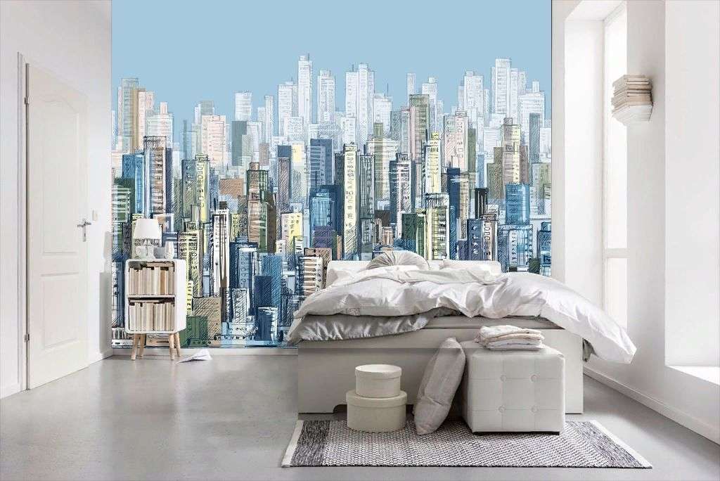 Фотообои в интерьере небоскребы  9-1927 фото