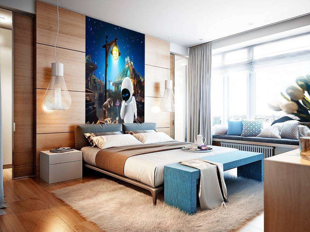 Фотообои в интерьере валли и ева  12-1090 фото