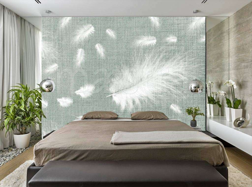 Фотообои Пушистые белые перья  7-944