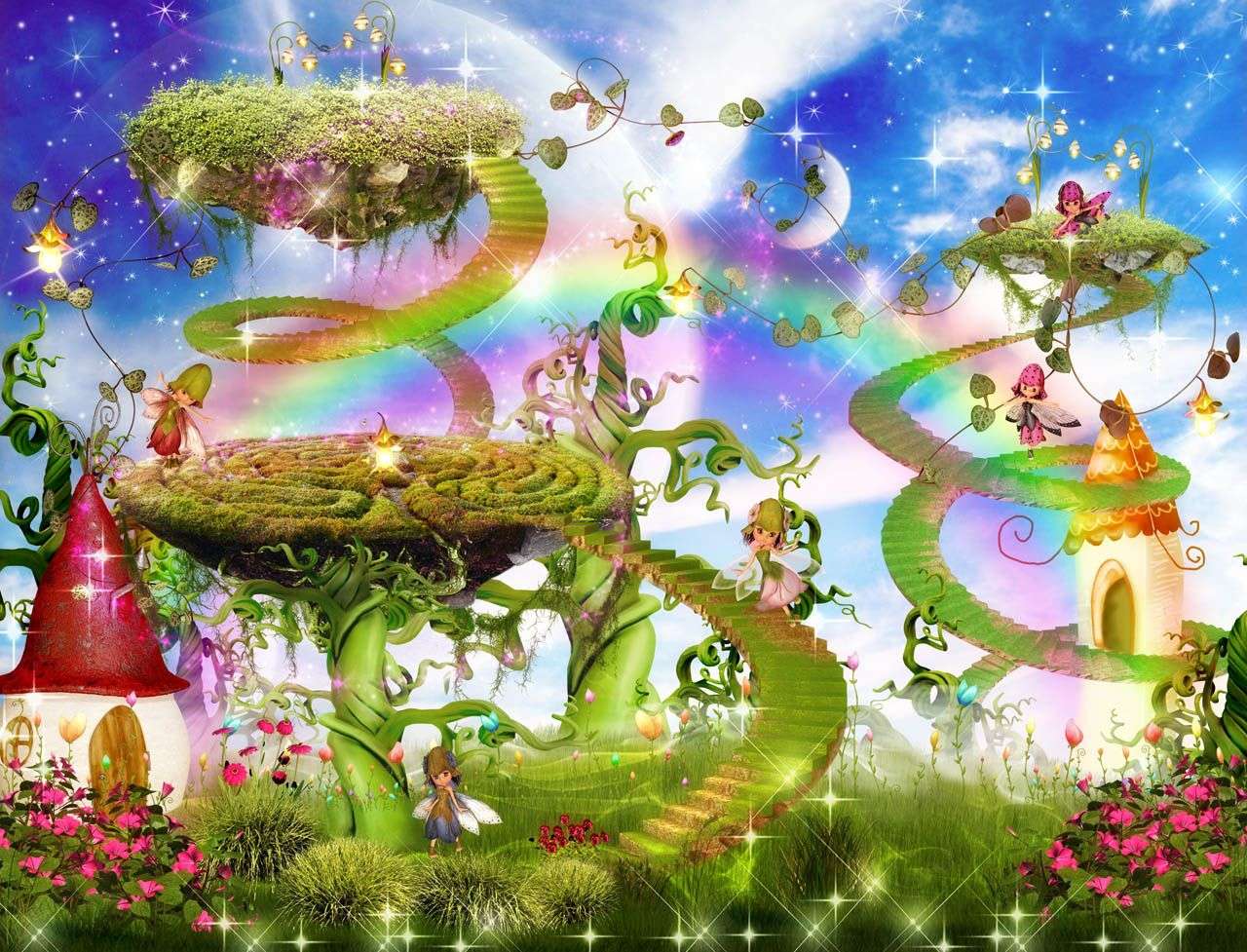 Фотообои в интерьере феи в саду  19-0182 фото