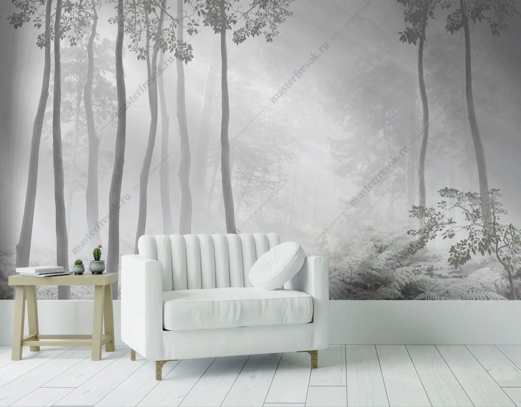 Фотообои Деревья в тумане  13-352