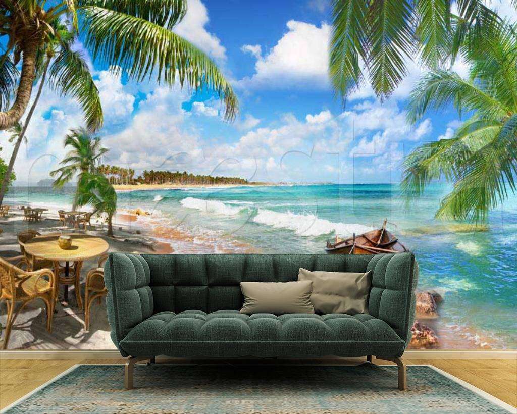 Фотообои Бесшовные обои на стену:  Южный берег. Артикул: 7-008  