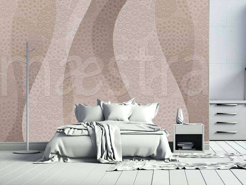 Фотообои в интерьере нежные линии орнамент  7-797 фото