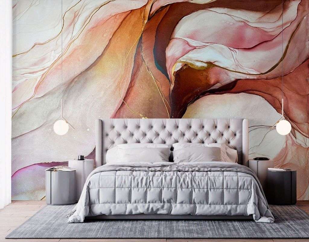 Фотообои в интерьере fluid art 8  9-1944 фото