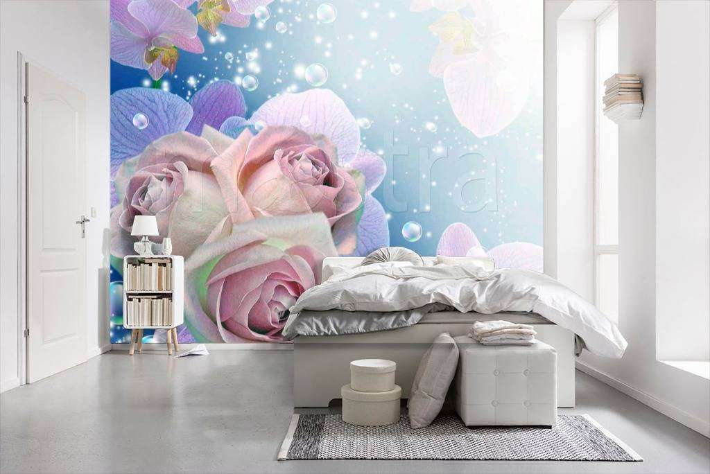 Фотообои Крупные розовые розы  4-030