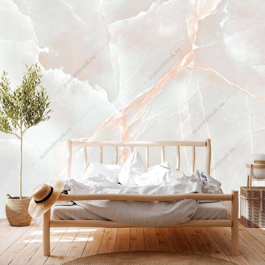 Фотообои в интерьере оникс розовый  14-117 фото