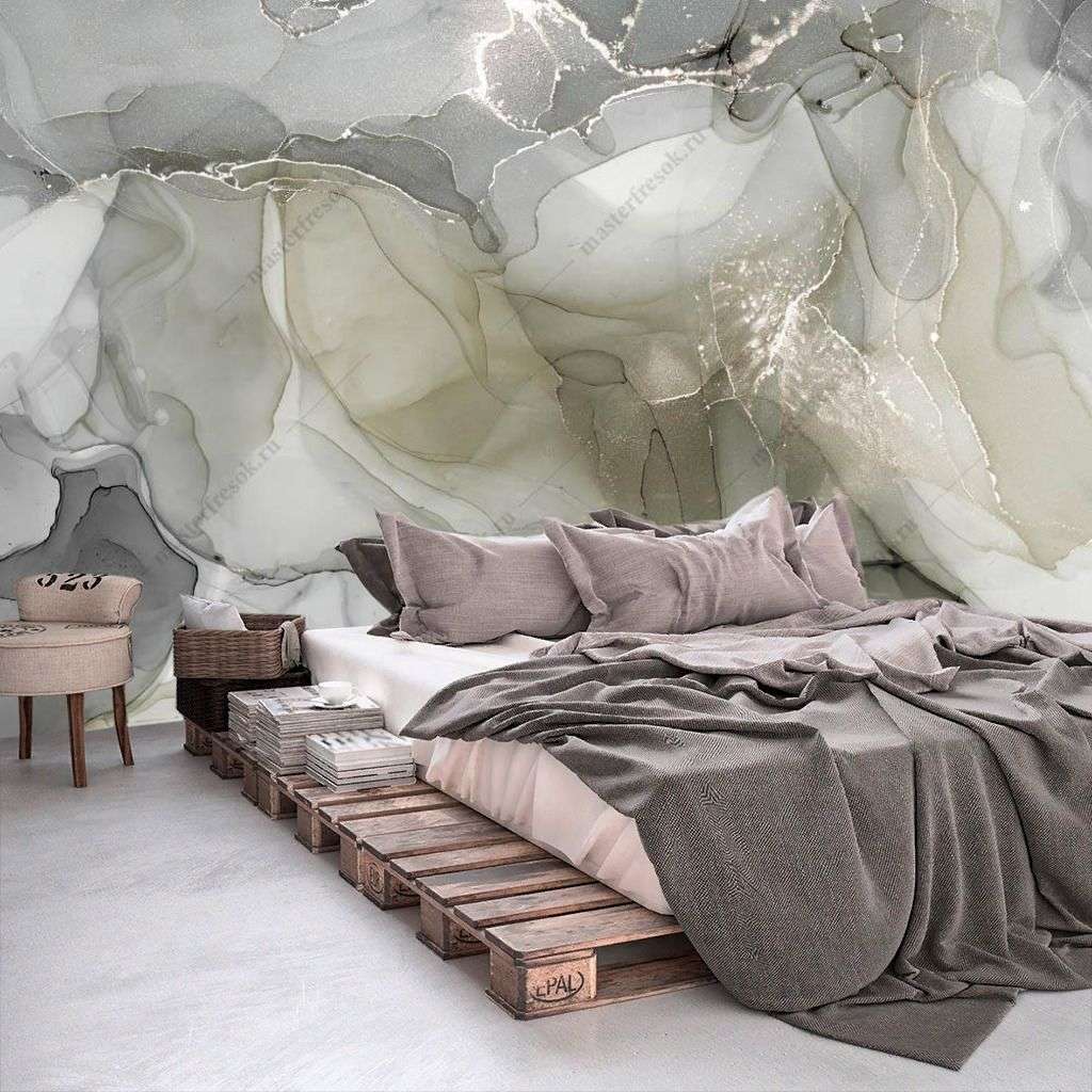 Фотообои в интерьере абстрактный флюид фон  9-1331 фото