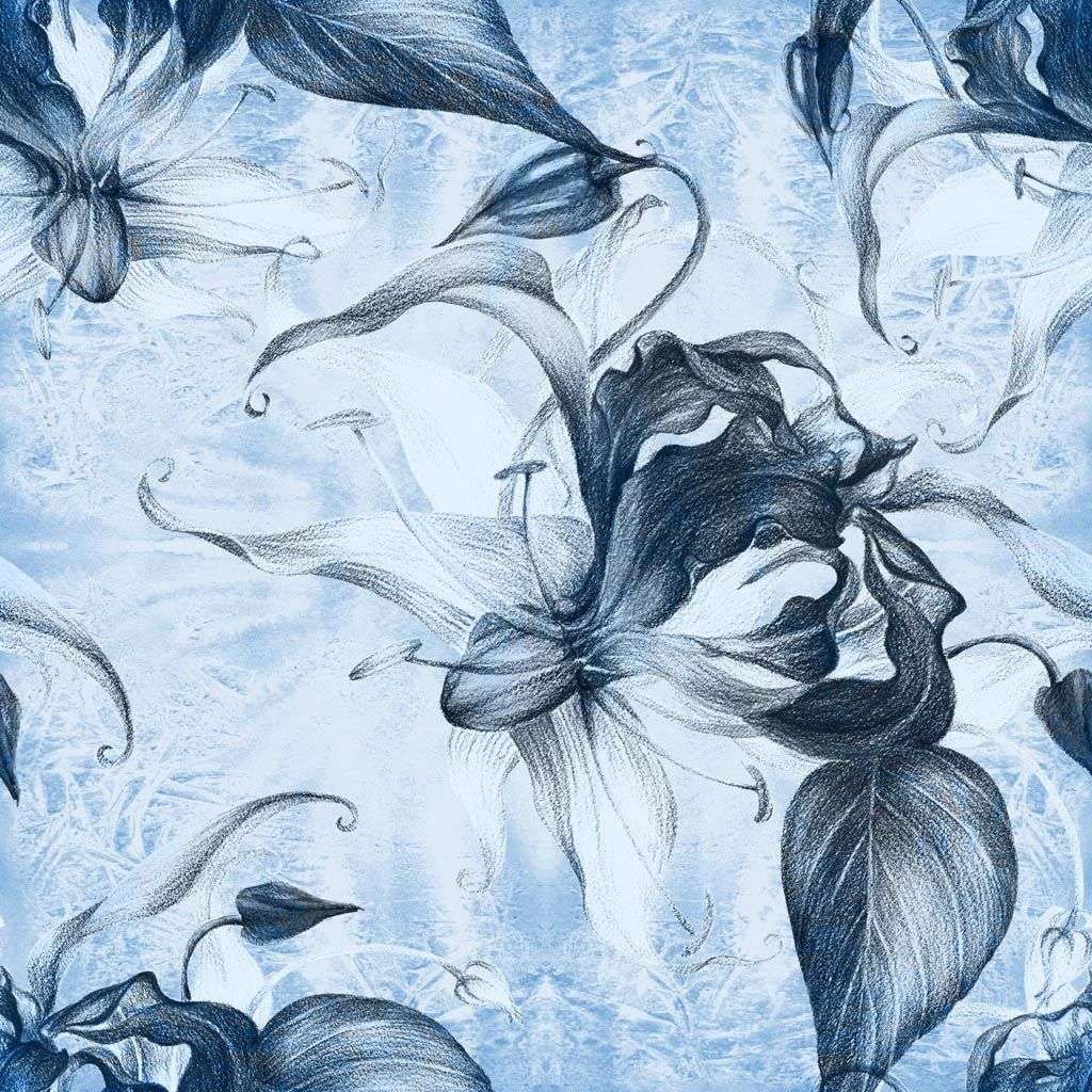 Фотообои в интерьере зимний узор  9-1173 фото