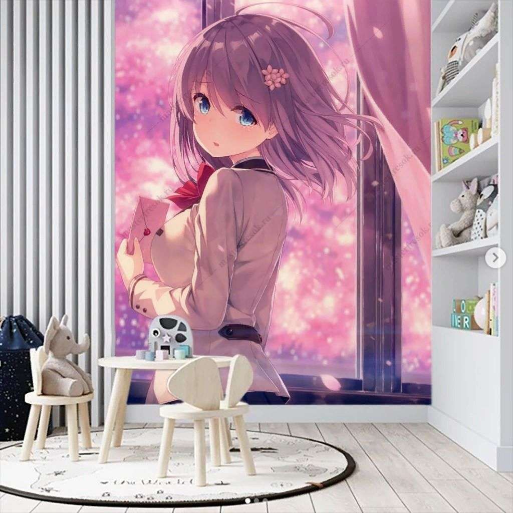 Фотообои в интерьере красивые аниме  12-1336 фото