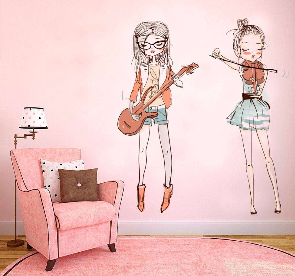 Фотообои Музыкальные девочки  12-640