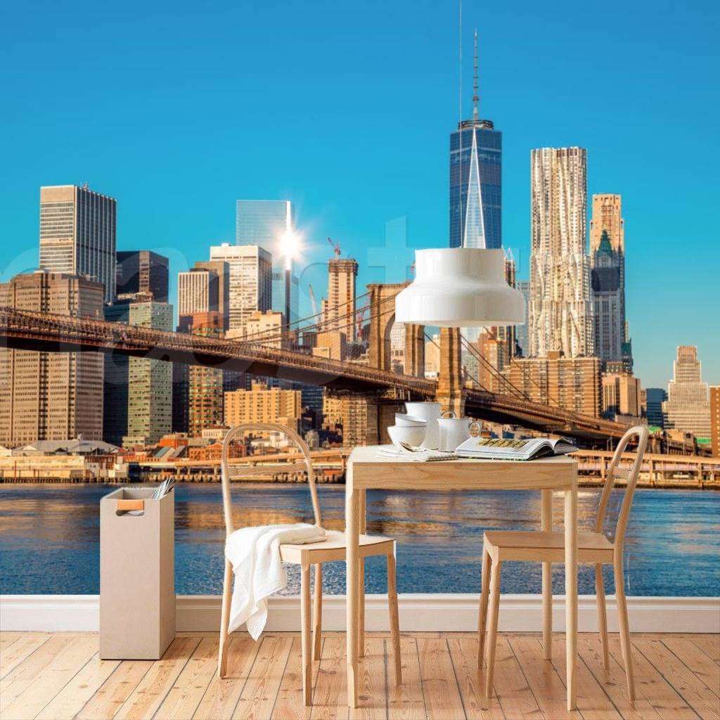 Фотообои Бруклинский мост в ясную погоду  9-832