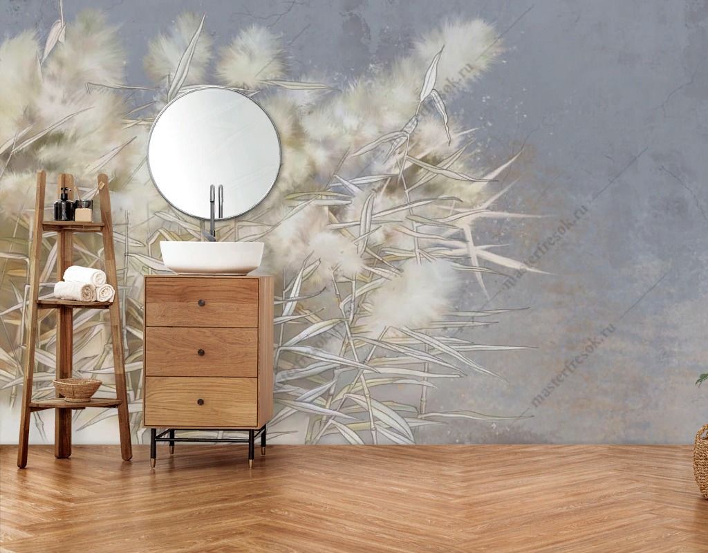 Фотообои Белый камыш  10-956