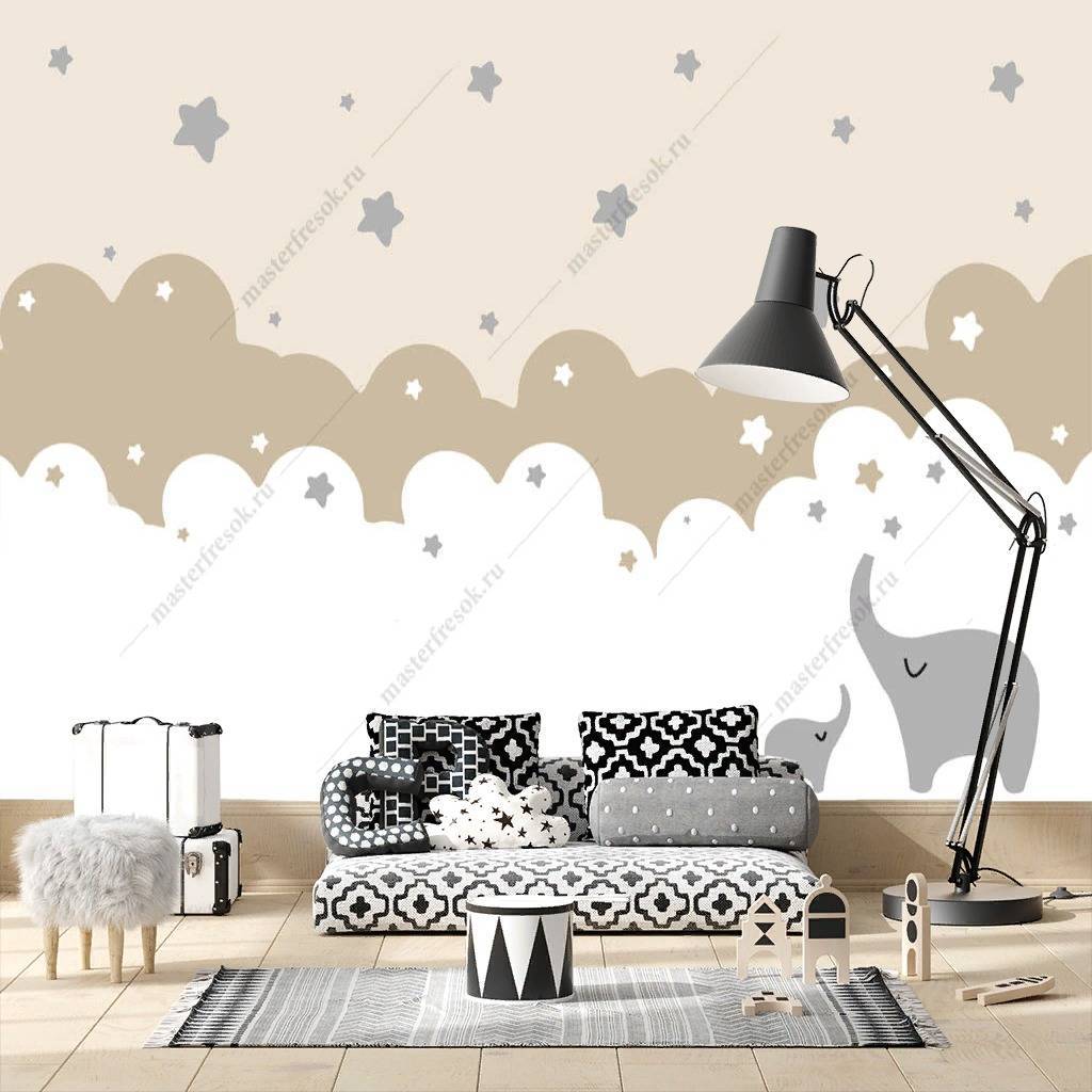 Фотообои Облака и слоник  12-846