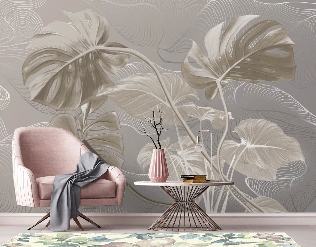 Фотообои Монстера 3д  13-720