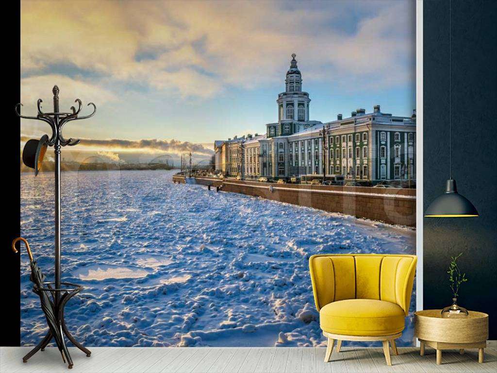 Фотообои Санкт Петербург зимой  9-654