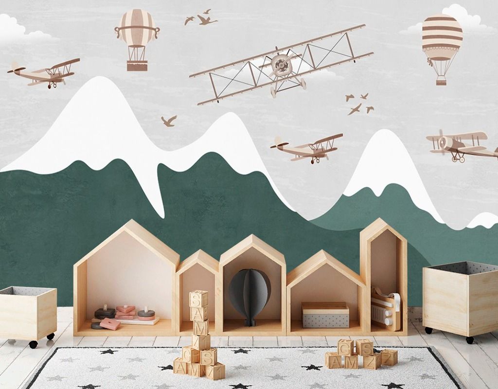 Фотообои Горы и самолеты   12-1651