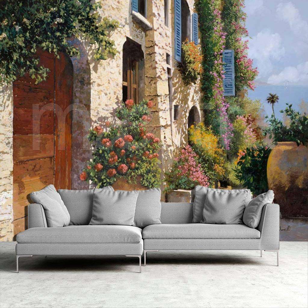 Фотообои Солнечная улица с выходом к морю  8-014