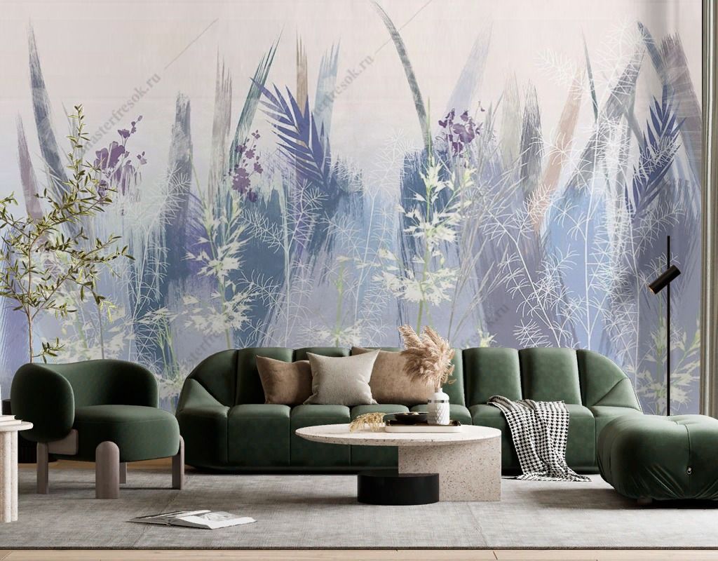 Фотообои Абстракция полевые цветы  9-1806