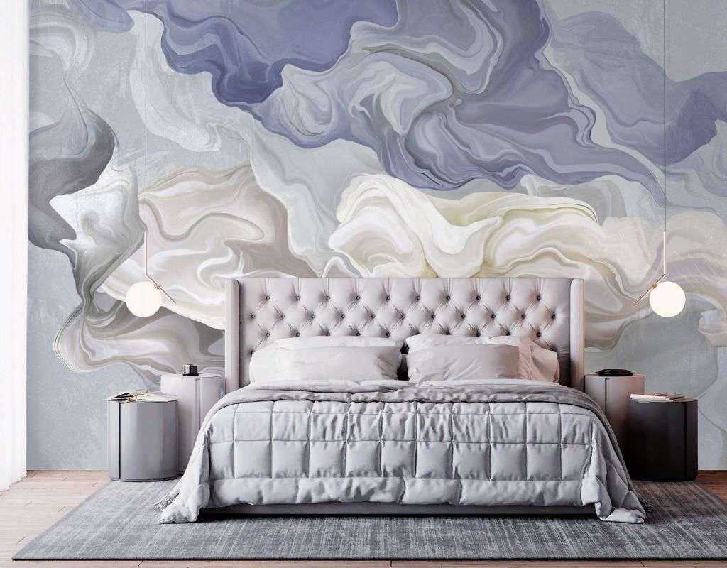 Фотообои в интерьере абстракция 3д чернила  13-715 фото