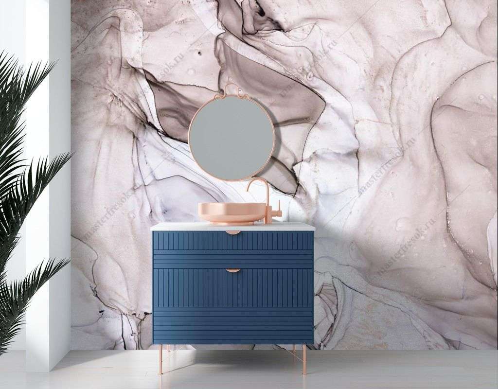 Фотообои в интерьере срез мрамора  9-1552 фото