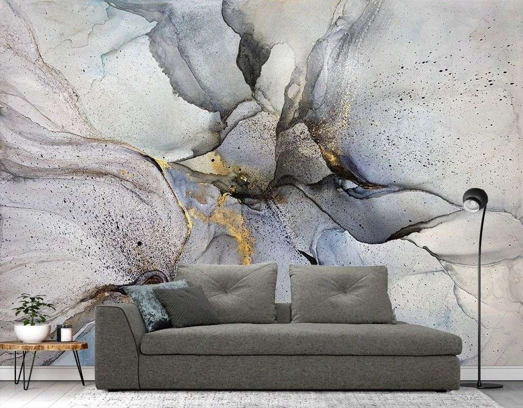 Фотообои в интерьере fluid art 7  9-1943 фото