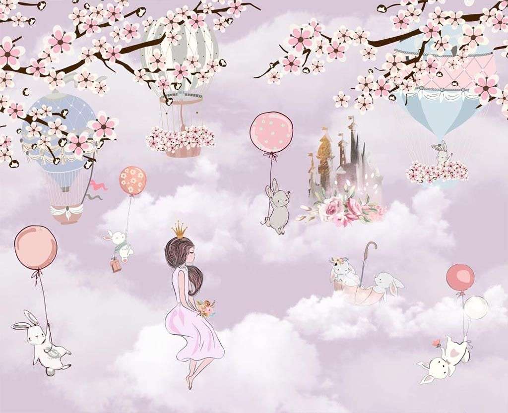 Фотообои в интерьере принцесса в небесах  12-1507 фото