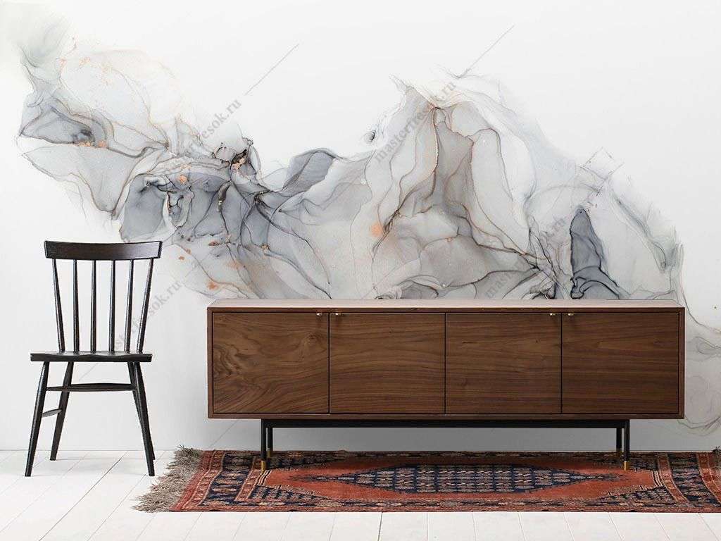 Фотообои в интерьере мрамор с золотом  9-1844 фото