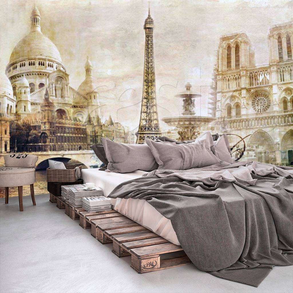 Фотообои в интерьере абстракция в стиле прованс  4-188 фото