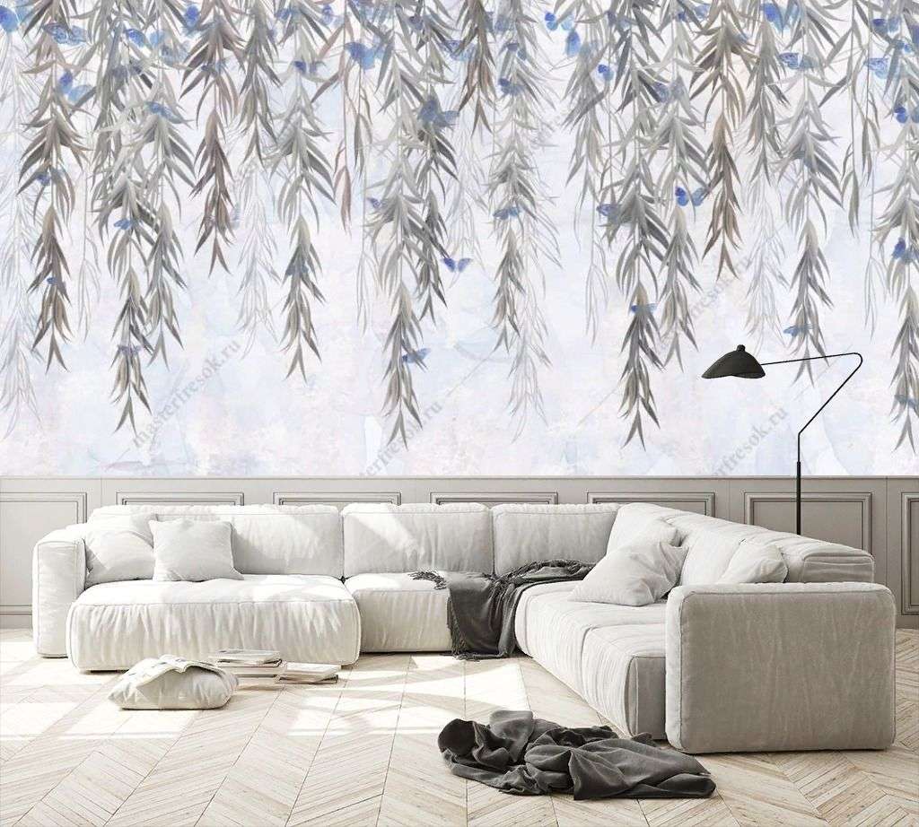 Фотообои в интерьере плакучая ива  9-1477 фото