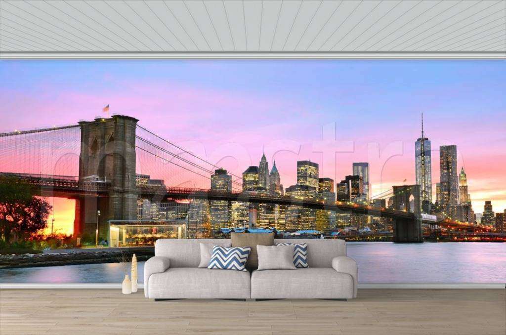 Фотообои Панорам Бруклинского моста  9-820